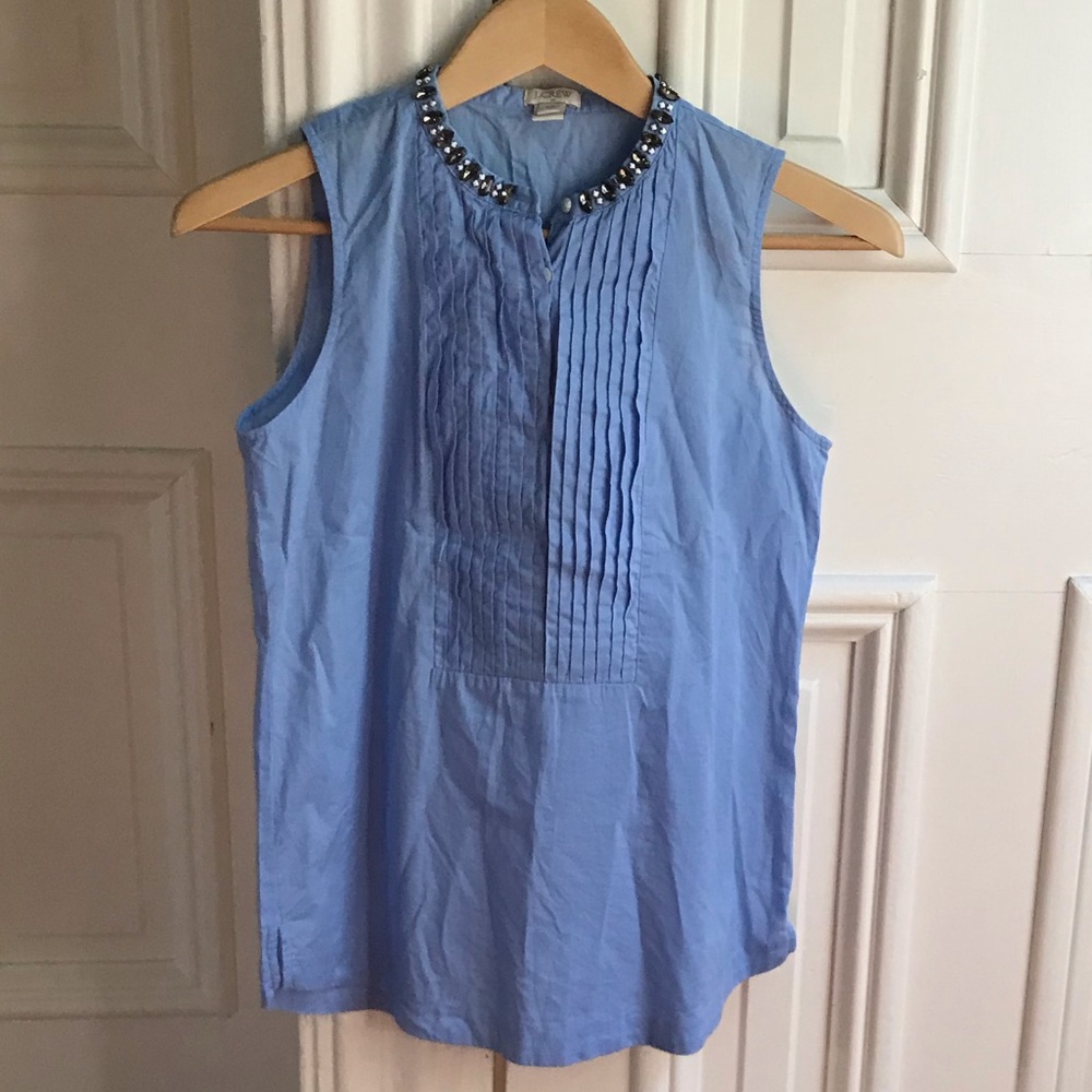 JCrew jeweled collar tank